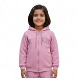 Imported Girls 3-Piece Knitted Hoodie and Pants Winter Set