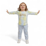 Trendy Girls “Love” Sequin Top and Cargo Pants