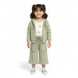 Imported Girls 3-Piece Knitted Hoodie and Pants Winter Set