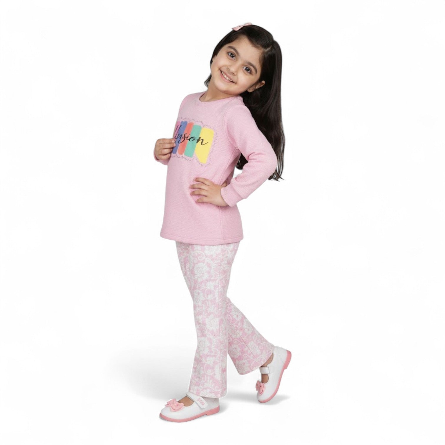 Trendy Girls “Illusion” Knitted Dress