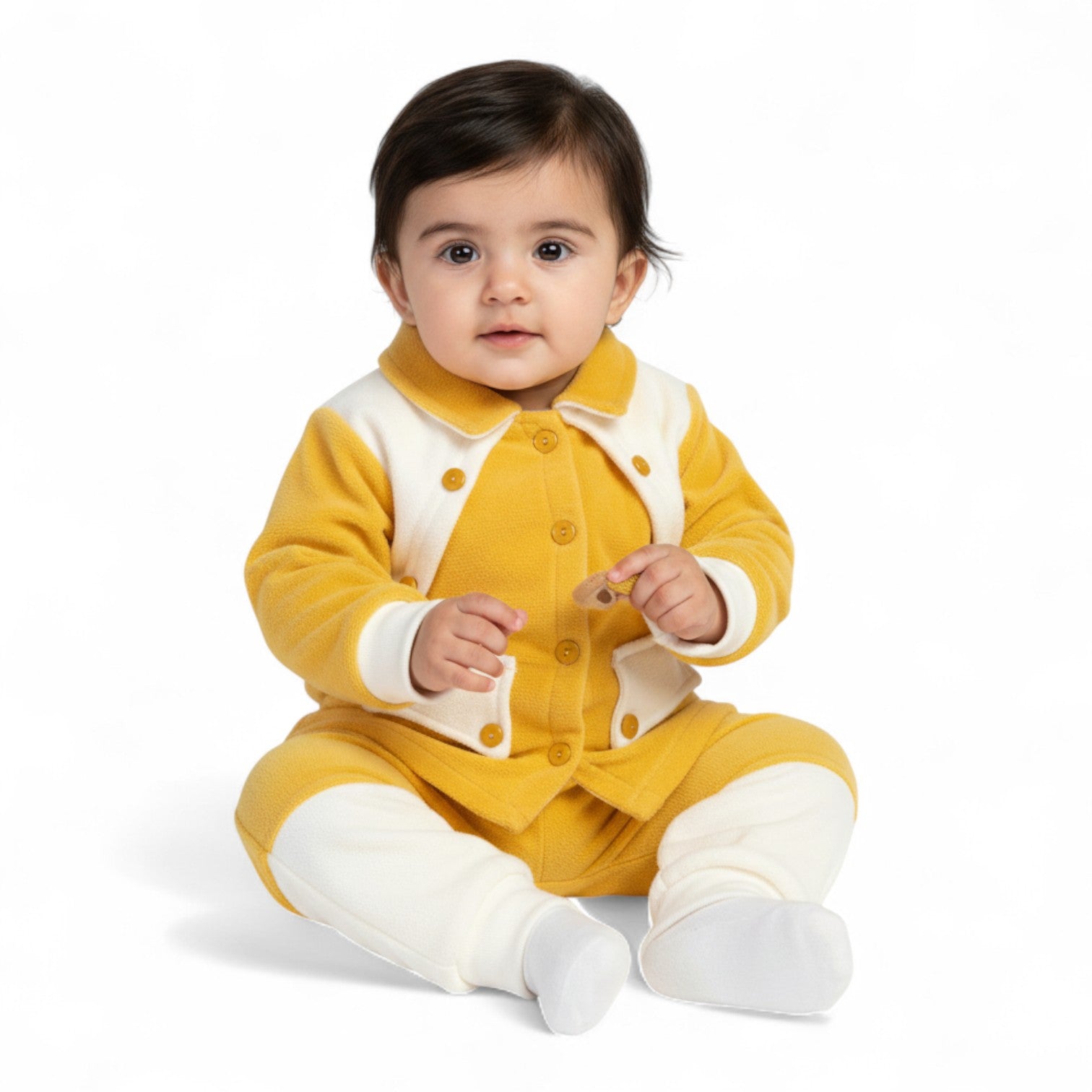Baby "Bolero-Style" Velour Pajama Set