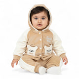 Baby "Sweet" Bear Hooded Velour Set