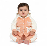 Baby "Sweet" Bear Hooded Velour Set
